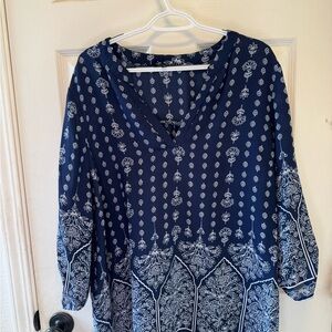 Papermoon Blue and White Floral Blouse